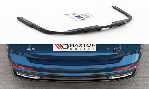 Maxton Design Rear Splitter (with vertical bars) Audi A6 S-Line C8