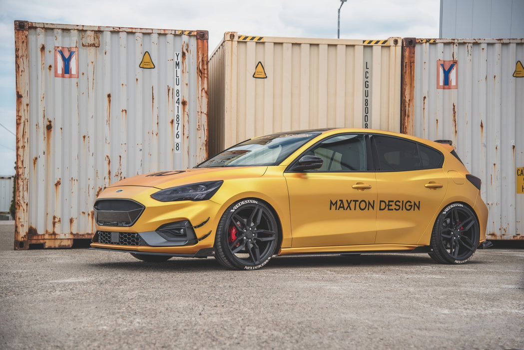 Maxton Design Racing Durability Side Skirts Diffusers + Flaps Ford Focus ST / ST-Line Mk4