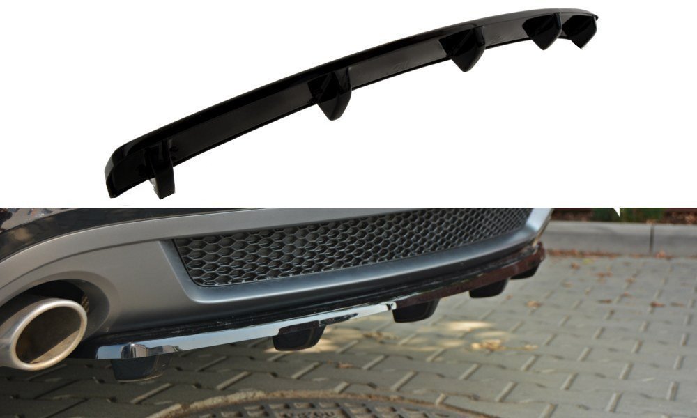 Maxton Design Rear Splitter AUDI A5 S-LINE (with a vertical bar)