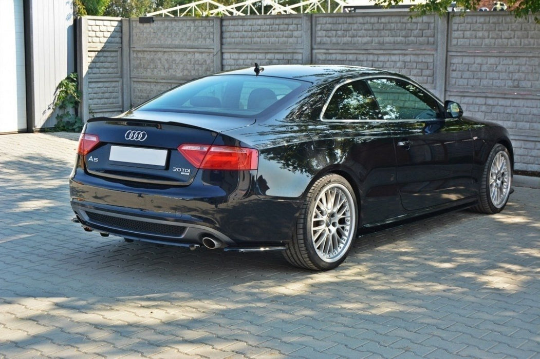 Maxton Design Rear Splitter AUDI A5 S-LINE (with a vertical bar)