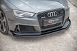 Maxton Design Racing Durability Front Splitter + Flaps Audi RS3 8V Sportback