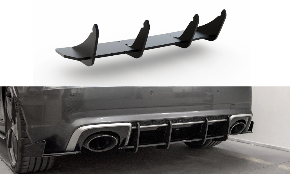 Maxton Design Racing Durability Rear Diffuser V.1 Audi RS3 8V Sportback