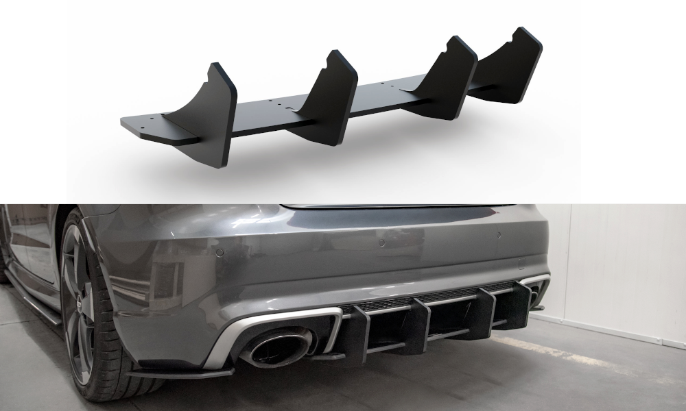 Maxton Design Racing Durability Rear Diffuser V.2 Audi RS3 8V Sportback