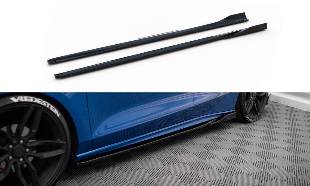 Maxton Design Side Skirts Diffusers V.4 Ford Focus ST / ST-Line Mk4