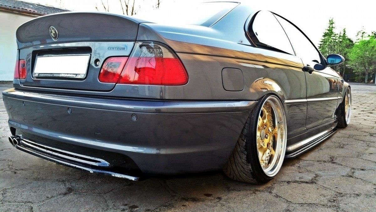 Maxton Design Rear Splitter BMW 3 E46 MPACK COUPE (without vertical bars)