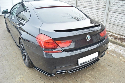 Maxton Design Rear Splitter for BMW 6 Gran Coupé MPACK (with a vertical bar)