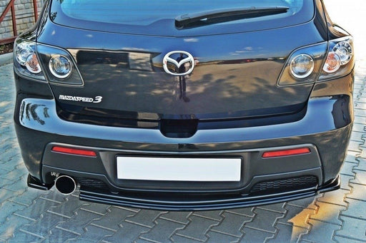 Maxton Design Rear Splitter MAZDA 3 MPS MK1 PREFACE US-Spec Version (without vertical bars)