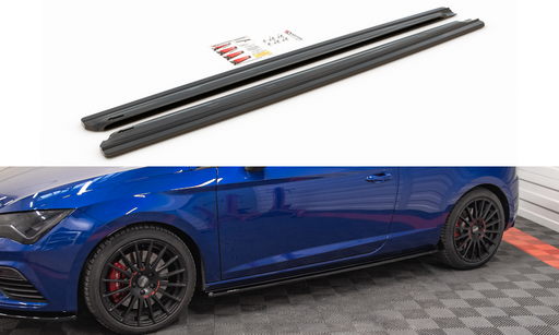 Maxton Design Side Skirts Diffusers Seat Leon Cupra / FR SC Mk3 / Mk3 FL