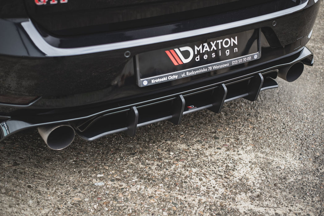 Maxton Design Racing Durability Rear Diffuser VW Golf 7 GTI TCR