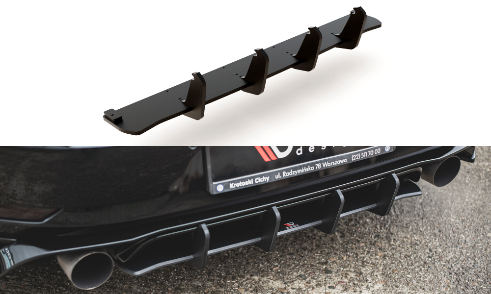 Maxton Design Racing Durability Rear Diffuser VW Golf 7 GTI TCR