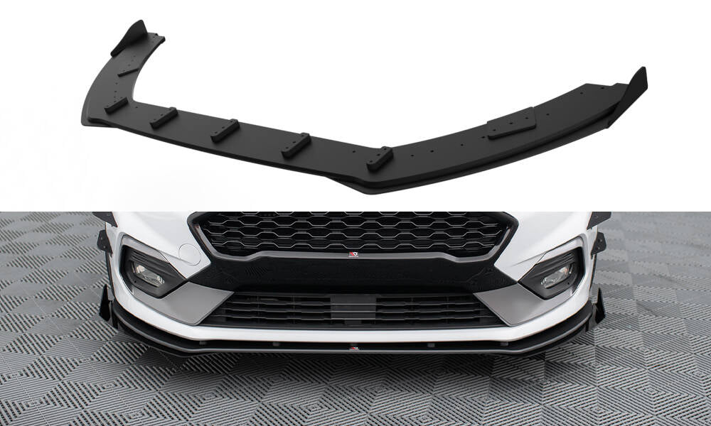 Maxton Design Racing Durability Front Splitter + Flaps Ford Fiesta Mk8 ST / ST-Line