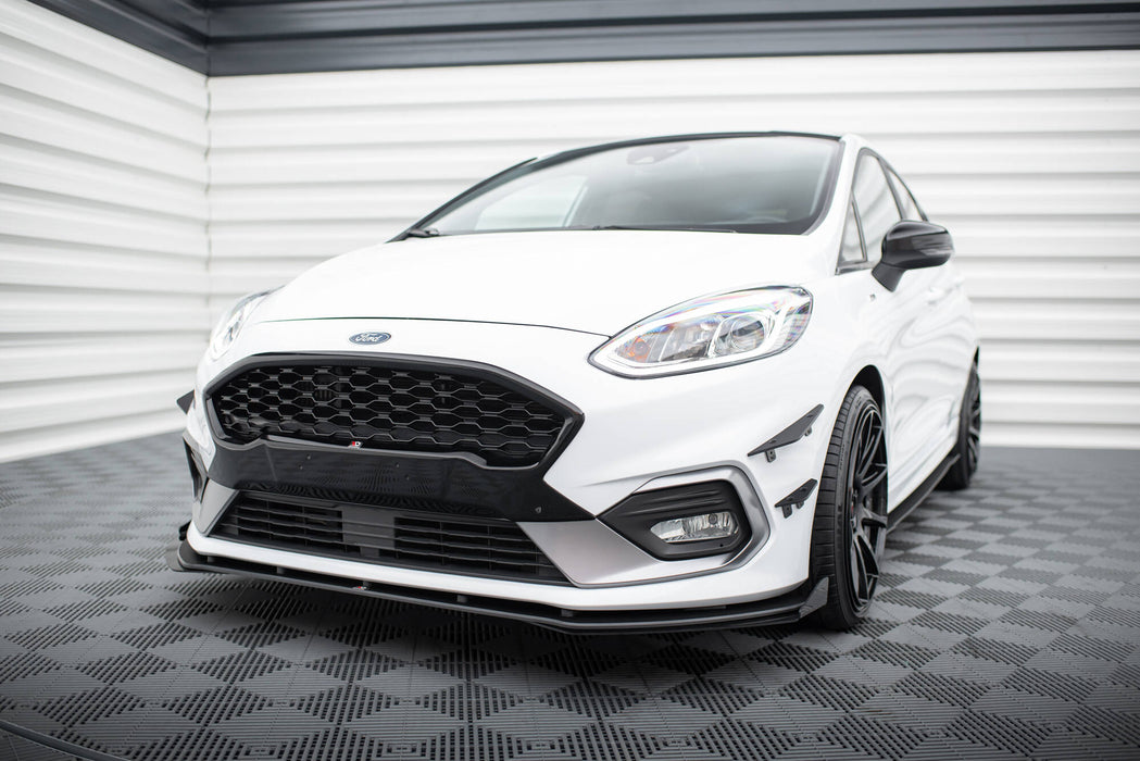 Maxton Design Racing Durability Front Splitter + Flaps Ford Fiesta Mk8 ST / ST-Line