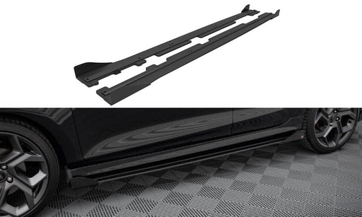 Maxton Design Racing Durability Side Skirts Diffusers + Flaps Ford Fiesta Mk8 ST / ST-Line