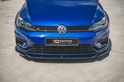 Maxton Design Front Splitter V.9 VW Golf 7 R / R-Line Facelift