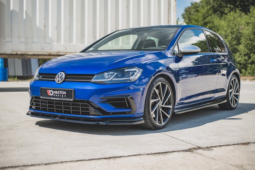 Maxton Design Front Splitter V.9 VW Golf 7 R / R-Line Facelift