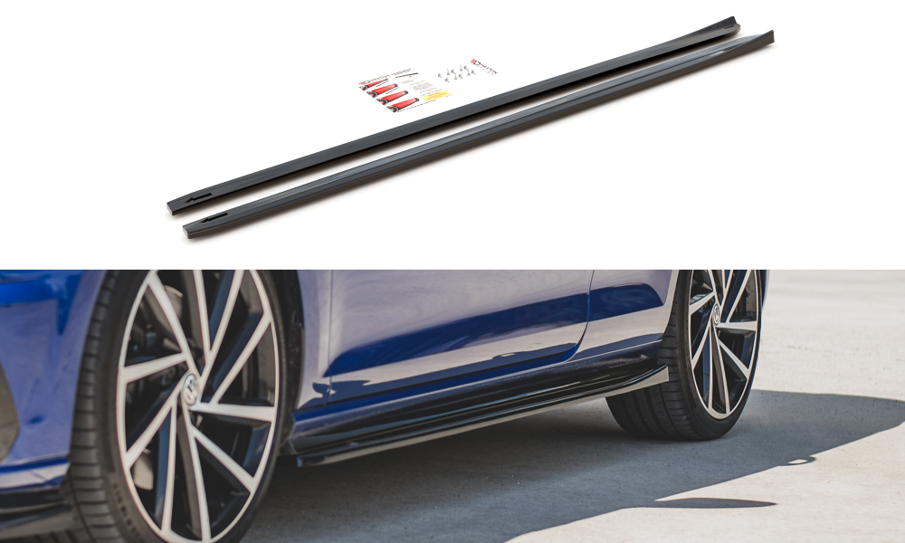 Maxton Design Side Skirts Diffusers V.4 VW Golf 7 R / R-Line Facelift