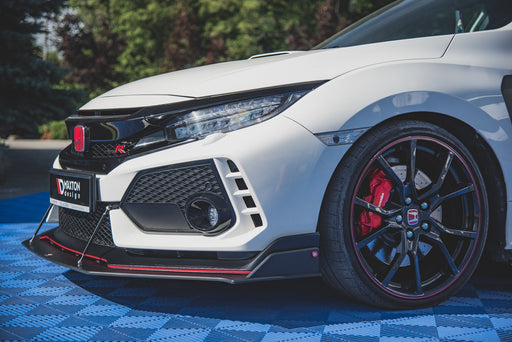 Maxton Design Racing Durability Front Splitter Honda Civic X Type-R