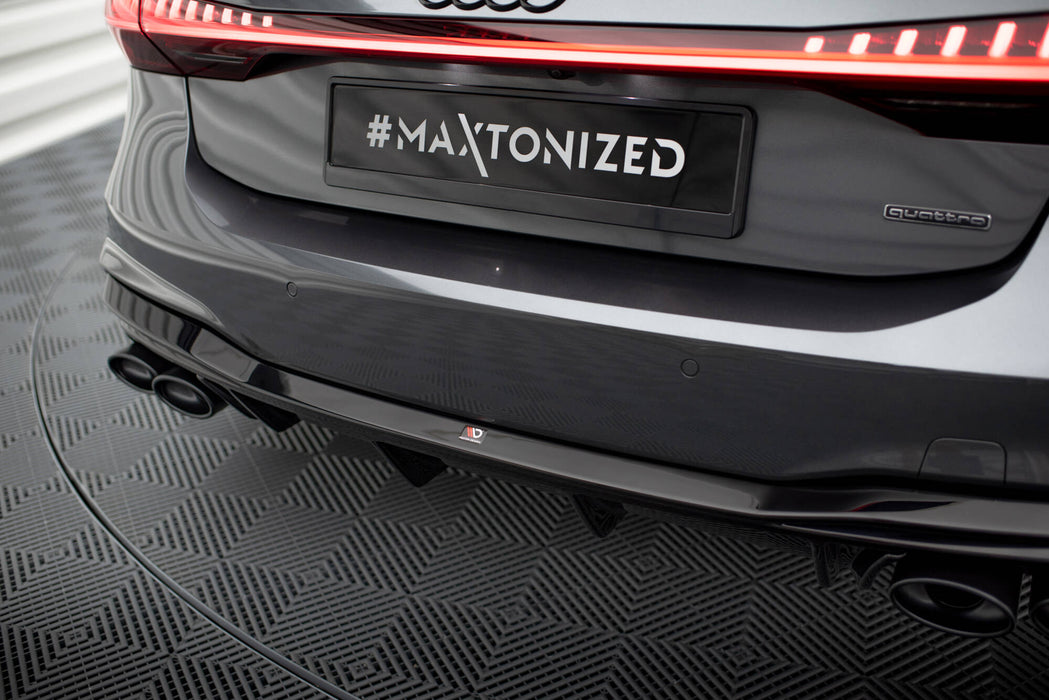 Maxton Design Rear Valance + Exhaust Ends Imitation Audi A7 S-Line C8 / S7 C8 / C8 Facelift / S7 Facelift