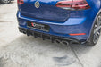 Maxton Design Racing Durability Rear Diffuser VW Golf 7 R Facelift