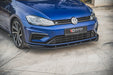 Maxton Design Racing Durability Front Splitter + Flaps VW Golf 7 R / R-Line Facelift