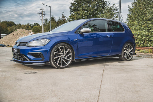 Maxton Design Racing Durability Side Skirts Diffusers + Flaps VW Golf 7 R / R-Line Facelift