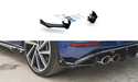 Maxton Design Racing Durability Rear Side Splitters + Flaps VW Golf 7 R Facelift