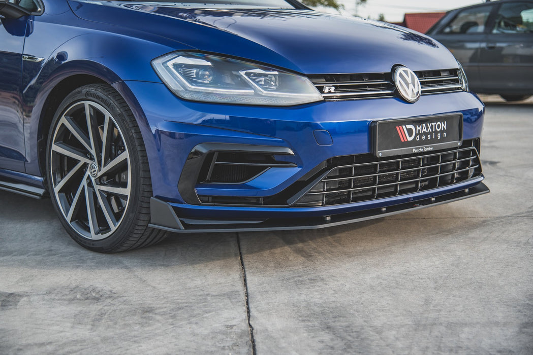 Maxton Design Racing Durability Front Splitter V.2 VW Golf 7 R / R-Line Facelift