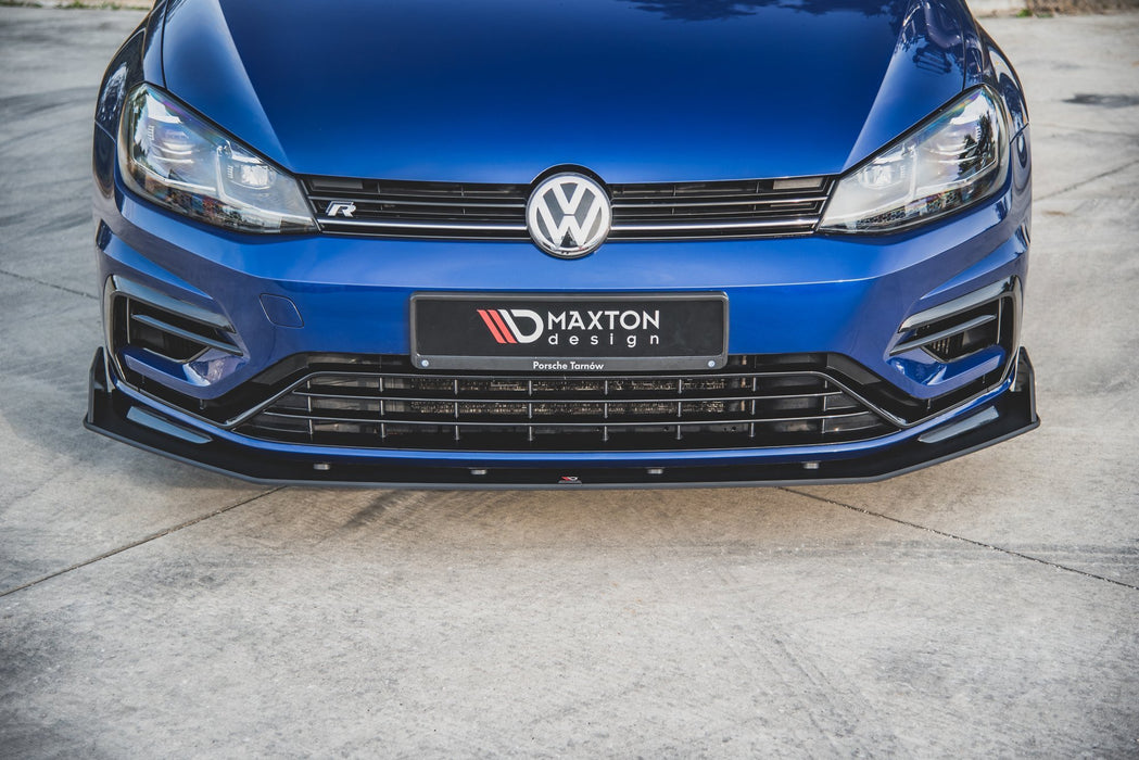 Maxton Design Racing Durability Front Splitter V.2 VW Golf 7 R / R-Line Facelift