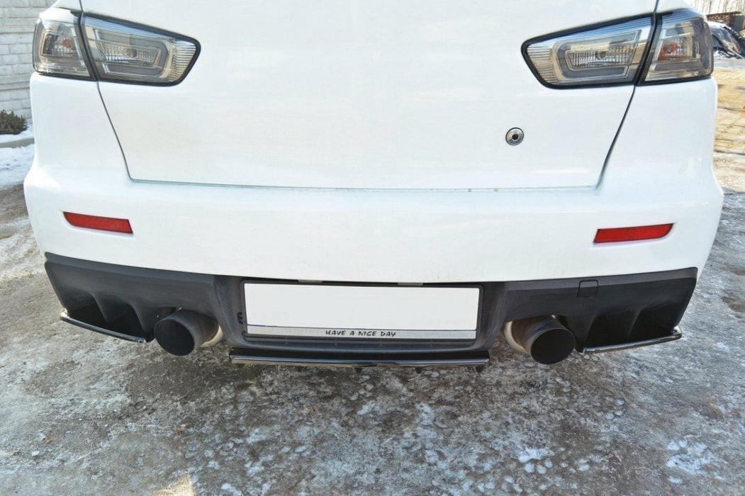 Maxton Design REAR SIDE SPLITTERS Mitsubishi Lancer Evo X