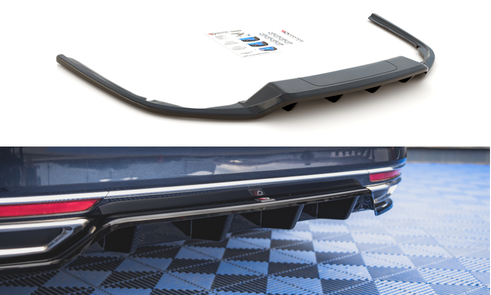 Maxton Design Rear Splitter (with vertical bars) Volkswagen Passat B8