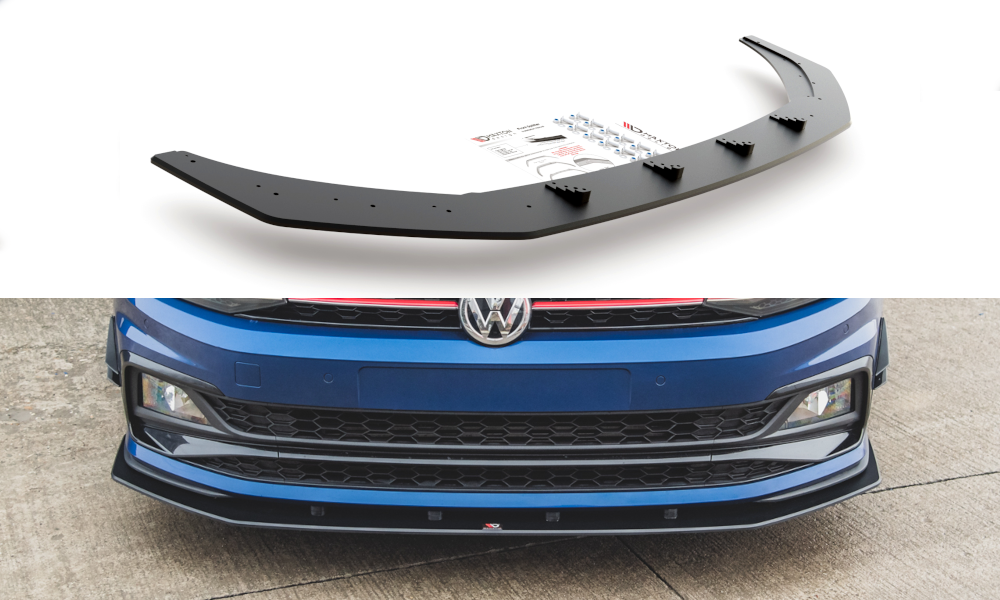 Maxton Design Racing Durability Front Splitter Volkswagen Polo GTI Mk6