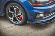 Maxton Design Racing Durability Front Splitter + Flaps Volkswagen Polo GTI Mk6