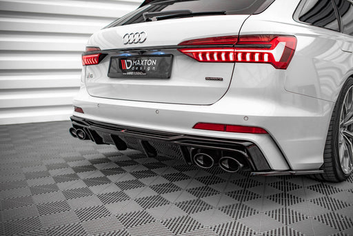 Maxton Design Rear Valance + Exhaust Ends Imitation Audi S6 / A6 S-Line C8