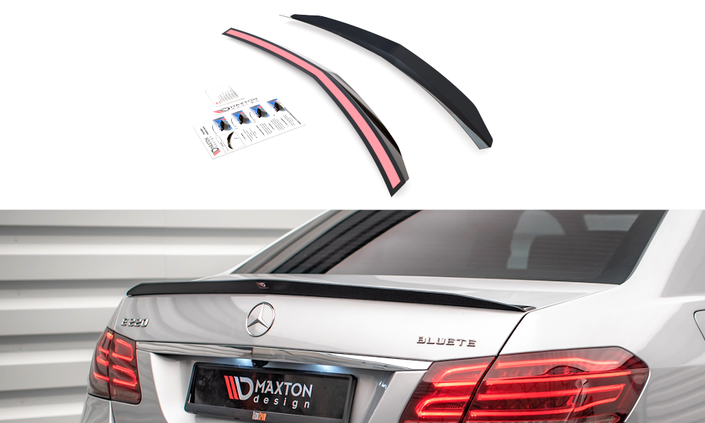 Maxton Design Spoiler Cap Mercedes-Benz E63 AMG / AMG-Line Sedan W212 Facelift