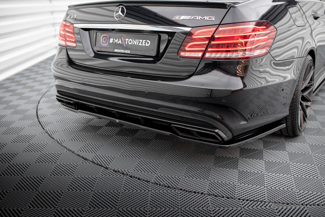 Maxton Design Rear Splitter (with vertical bars) Mercedes-Benz E63 AMG Sedan W212 Facelift