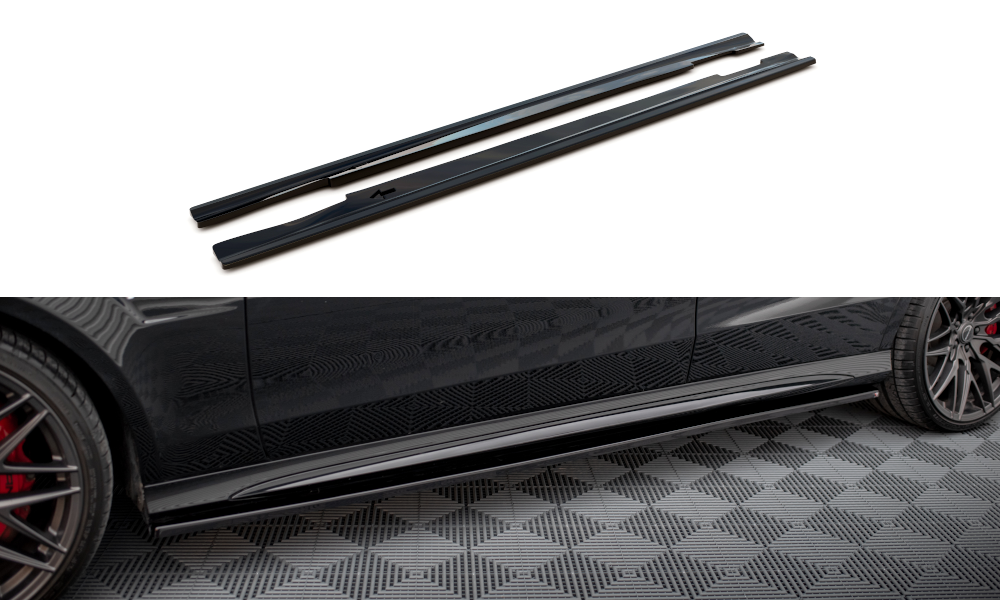 Maxton Design Side Skirts Diffusers Mercedes-Benz E63 AMG / AMG-Line Sedan W212 Facelift