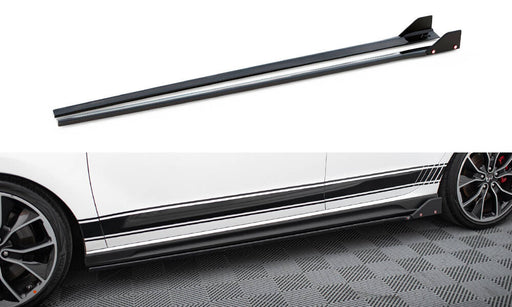 Maxton Design Side Skirts Diffusers V.5 + Flaps Hyundai I30 N Mk3 / Mk3 FL Hatchback/Fastback