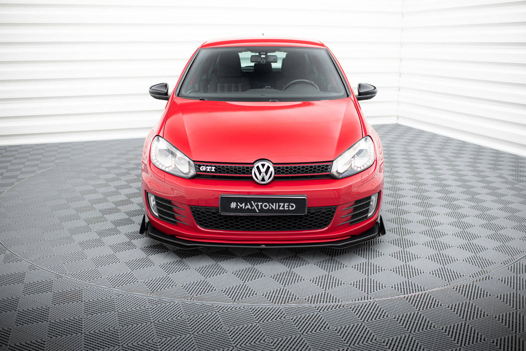 Maxton Design Racing Durability Front Splitter V.3 + Flaps Volkswagen Golf GTI Mk6