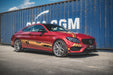 Maxton Design Racing Durability Side Skirts Diffusers + Flaps Mercedes-AMG C43 Coupe C205