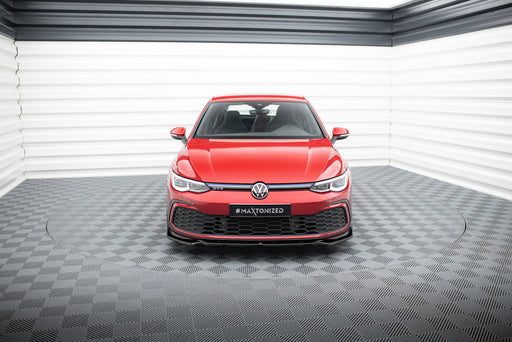 Maxton Design Front Splitter V.2 + Flaps Volkswagen Golf GTI / GTE / R-Line Mk8