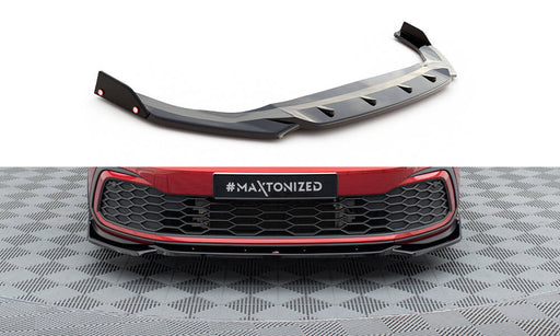 Maxton Design Front Splitter V.2 + Flaps Volkswagen Golf GTI / GTE / R-Line Mk8