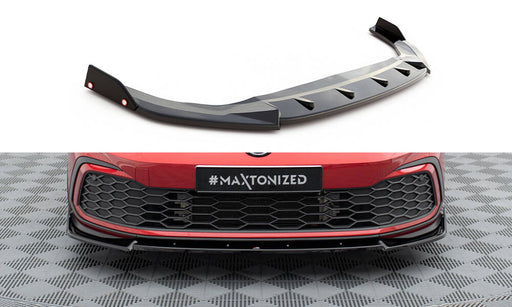 Maxton Design Front Splitter V.3 + Flaps Volkswagen Golf GTI / GTE / R-Line Mk8