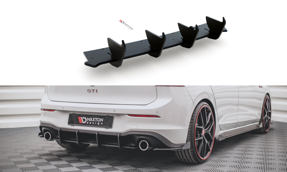 Maxton Design Racing Durability Rear Diffuser V.1 Volkswagen Golf 8 GTI