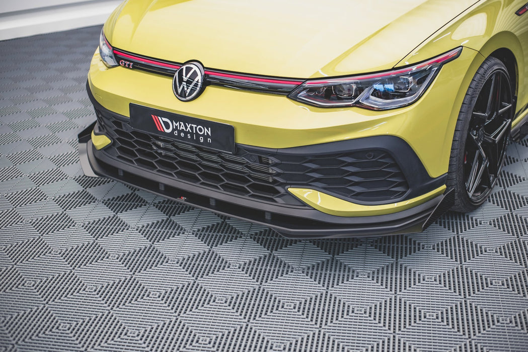 Maxton Design Racing Durability Front Splitter + Flaps Volkswagen Golf 8 GTI Clubsport