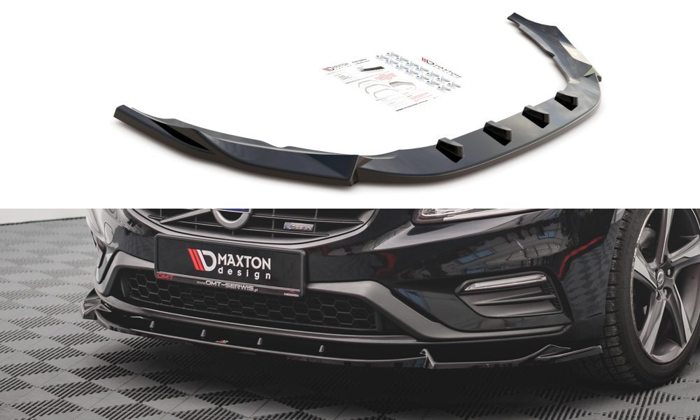 Maxton Design Front Splitter V.1 Volvo S60 R-Design Mk2