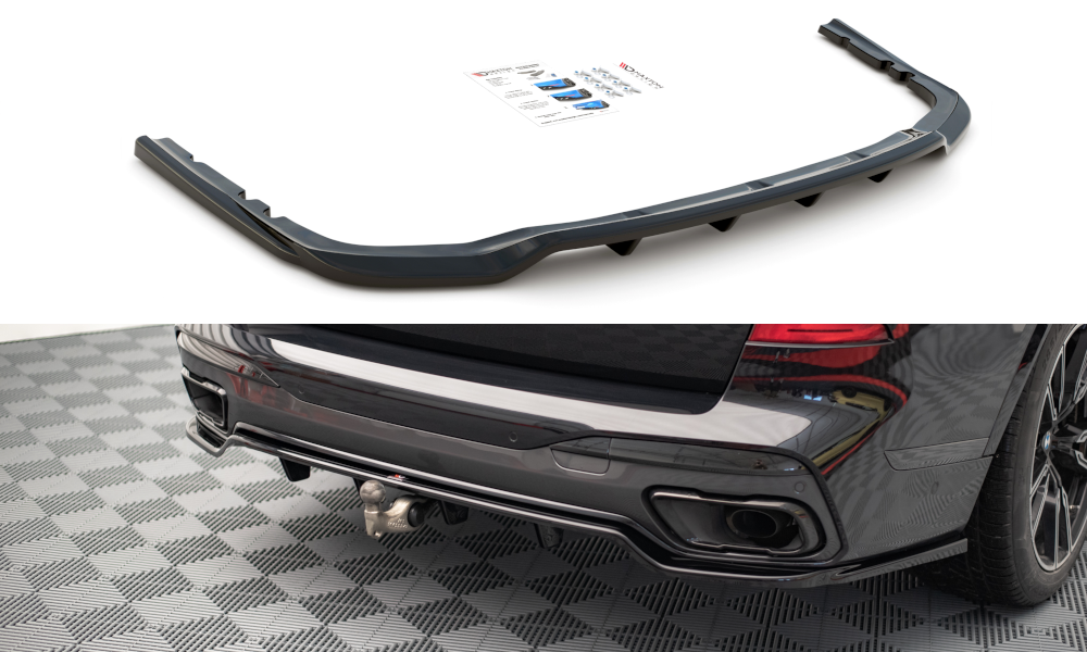 Maxton Design Rear Splitter (with vertical bars) BMW X7 M G07