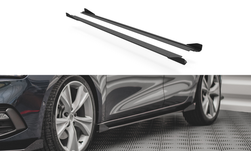 Maxton Design Street Pro Side Skirts Diffusers + Flaps Seat Leon FR Mk4