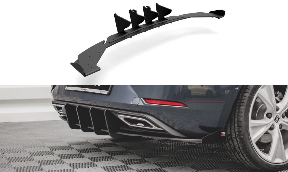 Maxton Design Racing Durability Rear Valance + Flaps Seat Leon FR Hatchback Mk4