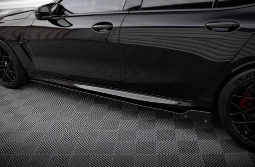 Maxton Design Side Skirts Diffusers V.1 + Flaps BMW M8 Gran Coupe F93 / 8 Gran Coupe M-Pack G16