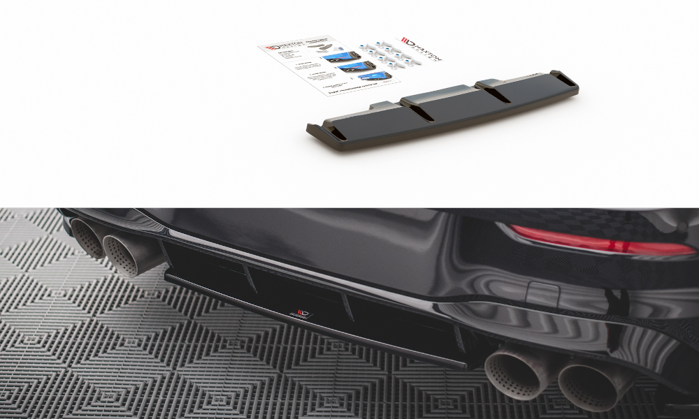 Maxton Design Rear Splitter for Volkswagen Golf R Mk8